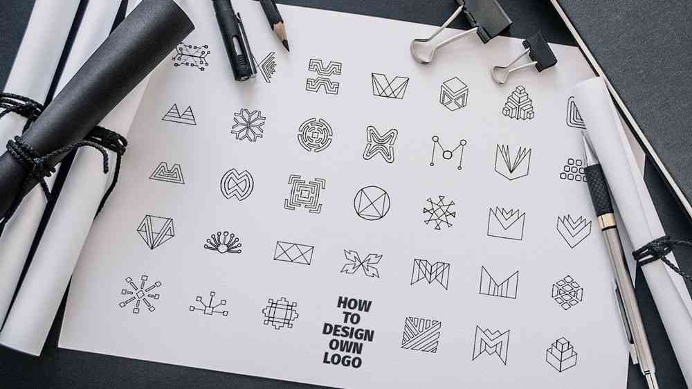 همه چیز از طراحی لوگو روی کاغذ